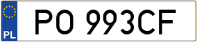Trailer License Plate